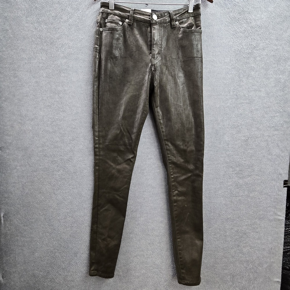 Purple Brand Women Jeans 30 Brown Skinny Paint Job Coated D0000‎ Slim 30"